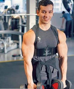 Jayefo Sport Arm Blaster for Curl Bar Arm Biceps Triceps Dumbbells & Barbells Bicep Isolator Strength Curling Muscle Gains Preacher Bar Bodybuilding Weightlifting (Black)