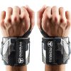 Wrist Wraps (18" Premium Quality) for Powerlifting, Bodybuilding, Weight Lifting - Wrist Support Braces for Weight Strength Training (Camo/White)