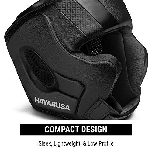 Hayabusa T3 Boxing Headgear Adjustable - Black, Medium