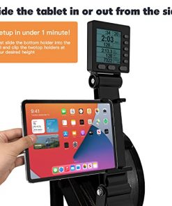 Phone & Tablet Holder for Concept 2 Rowing Machine, Adjustable Tablet Mount Made for C2 Model C&D Rower ONLY, Compatible with Tablets & Phones & iPad Up to 11” Screen Size