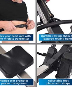 Stamina X AMRAP Rowing Machine - Smart Workout App, No Subscription Required - Foldable Air Rower with Heart Rate Monitor