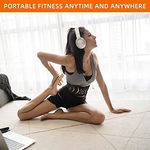 FOPIE ABS Stimulator, Abdominal Muscle Training ABS Toner Workout Belt Body Toning Gear Intelligent Wireless Fitness Apparatus Ab Machine for Home FT4 White
