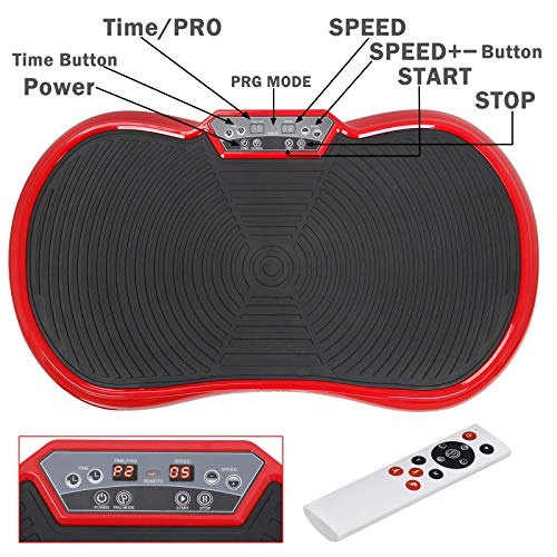 ZENY Viration Plate Exercise Machine Vibration Platform Machines Full Body Workout Exercise Machine Home Fitness for Body Shaping Weight Loss, Bluetooth