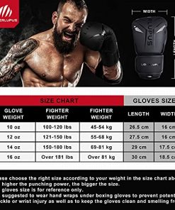 Liberlupus Boxing Gloves for Men & Women, Boxing Training Gloves, Kickboxing Gloves, Sparring Punching Gloves, Heavy Bag Workout Gloves for Boxing, Kickboxing, Muay Thai, MMA