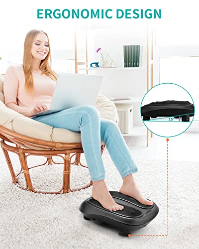Nekteck Foot Massager with Heat, Shiatsu Heated Electric Kneading Foot Massager Machine for Plantar Fasciitis, Built-in Infrared Heat Function and Power Cord