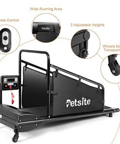 PETSITE Small Dog Treadmill, Pet Running Machine for Indoor Exercise with 1.4 Inch LCD Screen and Remote Control, 200 LBS Capacity