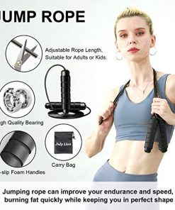 Ab Roller for Abs Workout, 3-in-1 Ab Wheel Roller with Knee Mat and Jump Rope, Ultra Wide Abs Workout Equipment, Ab Roller for Core Workouts, Ab Wheel Perfect for Exercise & Fitness Home Gyms, Black