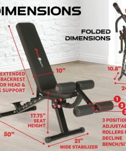 Fitness Reality 2000 Super Max XL High Capacity NO GAP Weight Bench with Detachable Leg Lock-Down