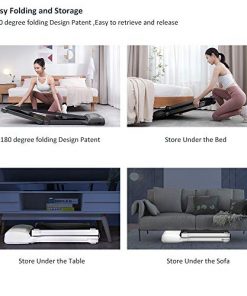 WalkingPad C1 Foldable Treadmill Walking Pad Smart Jogging Exercise Fitness Equipment, Free Installation Low Noise Footstep Induction Speed Control,Folding Under Desk 0-3.72mile/Hour
