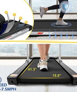 FYC Under Desk Treadmill - 2 in 1 Folding Treadmill for Home 2.5 HP, Foldable Treadmill Compact Electric Treadmill Remote Control LED Display Walking Running Jogging for Home Office
