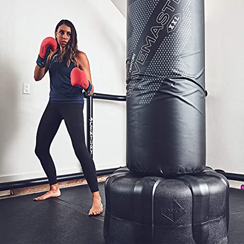 Century Wavemaster XXL | Freestanding Punching Bag with Base | Heavy Bag Boxing Martial Arts Kickboxing Bag | Optimal Strength and Cardio Training Bag (Jet Black)