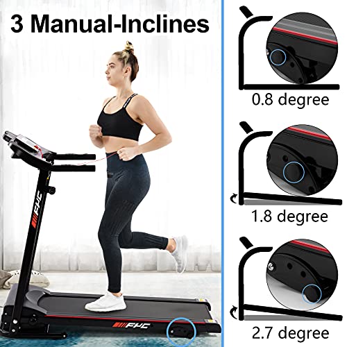 FYC Folding Treadmills for Home with Bluetooth and Incline, 2.5HP Portable Running Machine Electric Compact Treadmills Foldable for Exercise Home Gym Fitness Walking Jogging (JK1609)