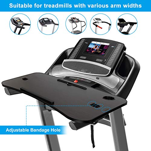 Treadmill Laptop Desk,NEXAN Universal Ergonomic Platform for Notebooks, Tablets, Laptops, Workstation for Treadmill Handlebars up to 35 inches with Cup Tablet Phone Holder