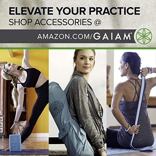 Gaiam Yoga Mat Premium Print Extra Thick Non Slip Exercise & Fitness Mat for All Types of Yoga, Pilates & Floor Workouts, Metallic Bronze Medallion, 6mm, 68"L x 24"W x 6mm Thick