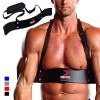 DMoose Arm Blaster for Biceps Triceps Men, Bicep Blaster for Bodybuilding Muscle Strength, Bicep Curl Support Isolator Training Workout Equipment with Adjustable Strap Neoprene Padding