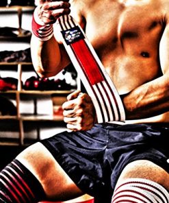 MANIMAL Wrist Wraps - Superior Wrist Support for Weightlifting, Stabilization and Style - Lifting Straps and Guards for Men & Women - Crossfit, Powerlifting, Bench Press, Gym (Red/White/Blue)