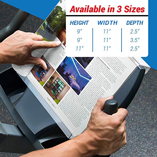 Adir Treadmill Tablet Holder - Exercise Bike Reading Stand / Acrylic Book Holder for Ipad, Tablet, Magazines and Books (9 x 11 x 2.5)