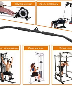 Upgraded Lat Pull Down Bar for Home Gym Lat Pulldown Attachments for Pulley System Gym Cable Machine LAT Pull Down Machine, 39'' Lat Bar Accessories, Workout Equipment, Lat Pull Down Attachment