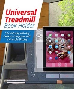 Adir Treadmill Tablet Holder - Exercise Bike Reading Stand / Acrylic Book Holder for Ipad, Tablet, Magazines and Books (9 x 11 x 2.5)